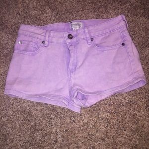 Forever 21 Purple Denim Shorts